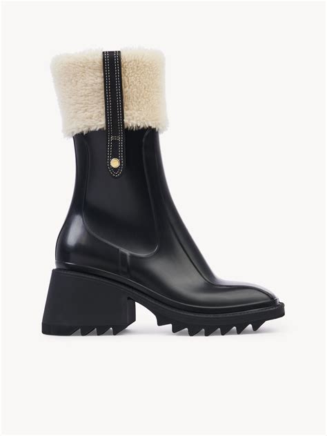 chloe betty rain boots bijenkorf|CHLOÉ Betty rubber ankle boots .